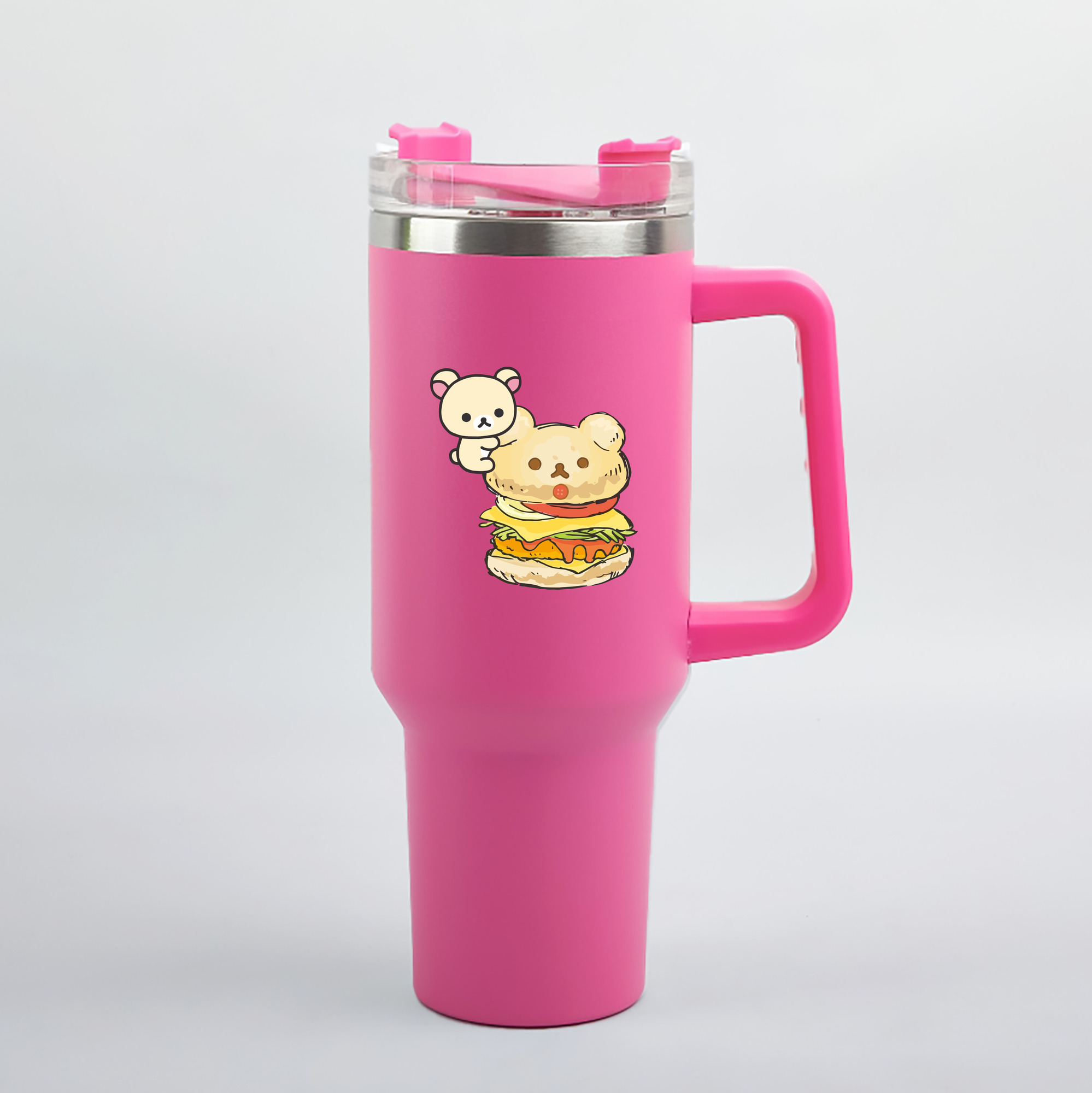 （画像用） リラックマ リラックマ キイロイトリ Rilakkuma Korilakkuma Kiiroitori 1200mL車用タンブラー（カラープリント）